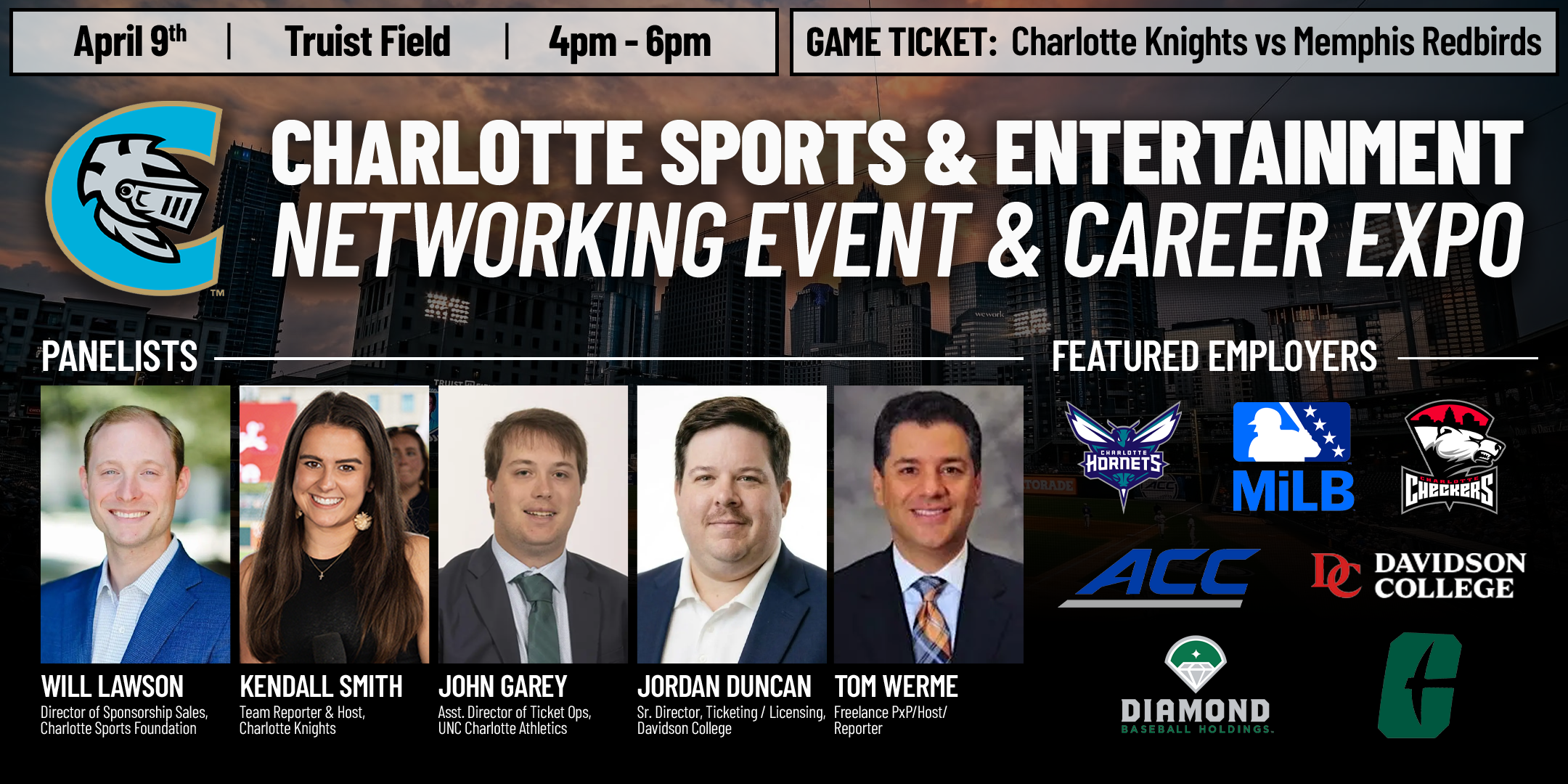 Charlotte Sports & Entertainment Networking Event & Career Expo