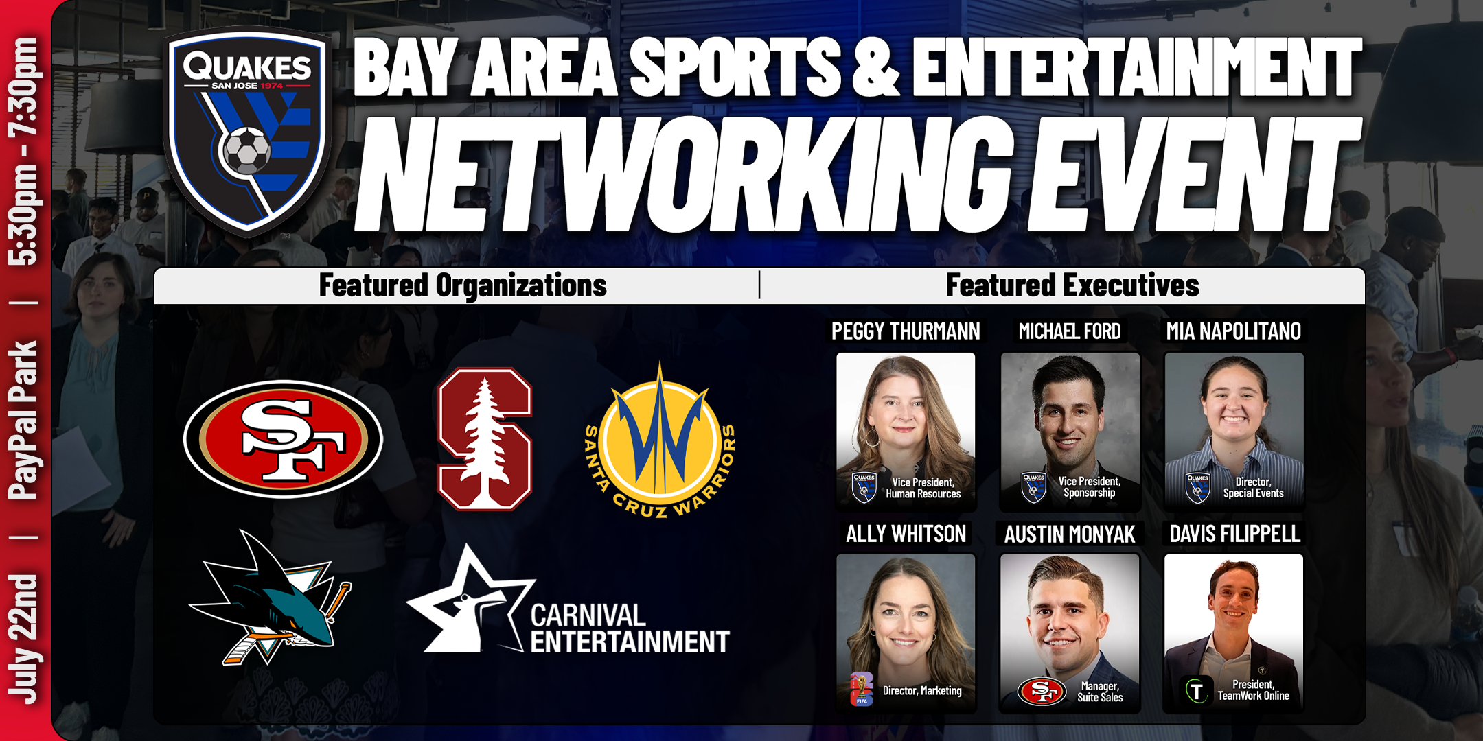 Bay Area Sports & Entertainment Networking Event (pres. by TeamWork Online)