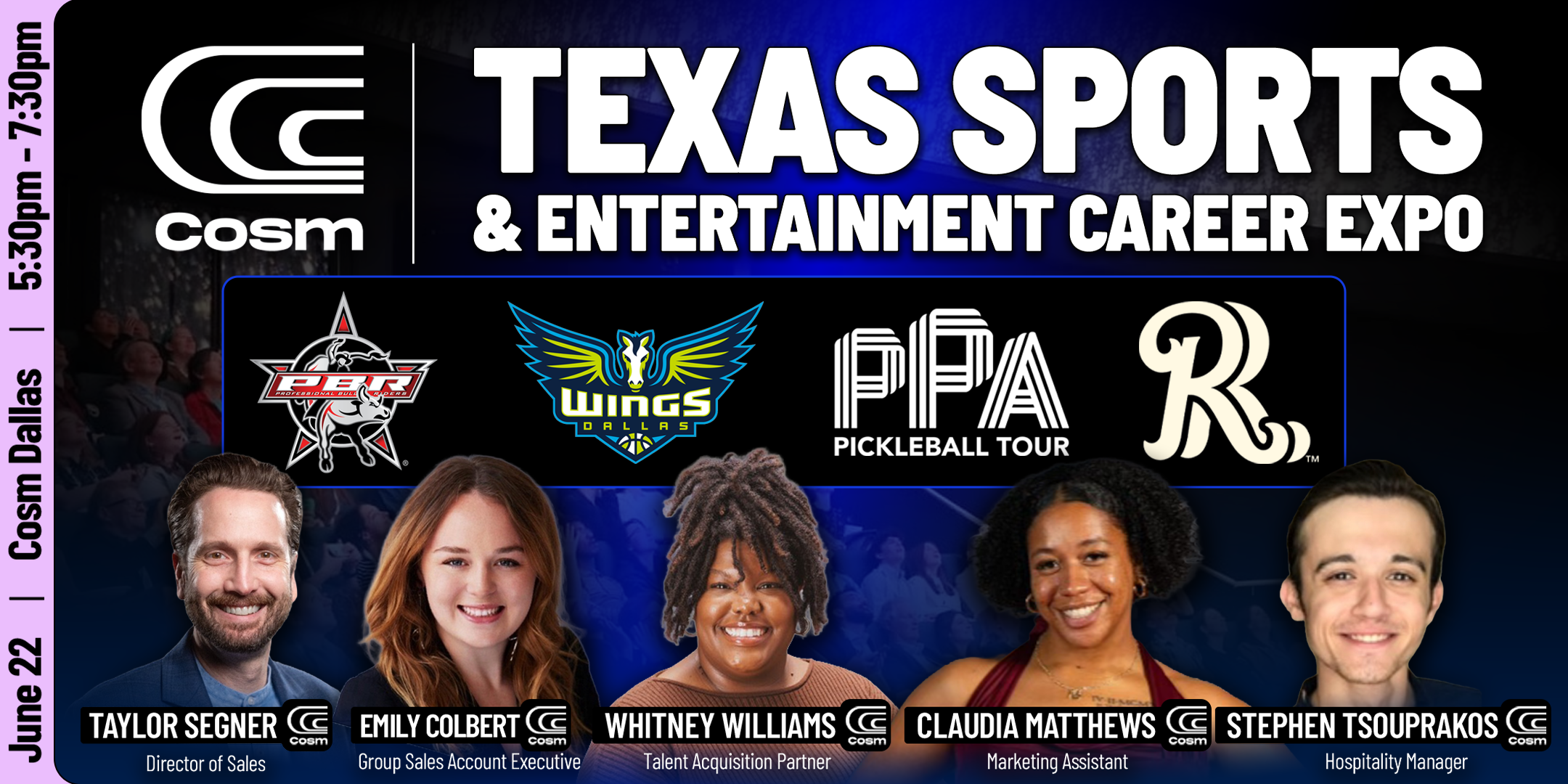 Texas Sports & Entertainment Career Expo hosted by and at Cosm