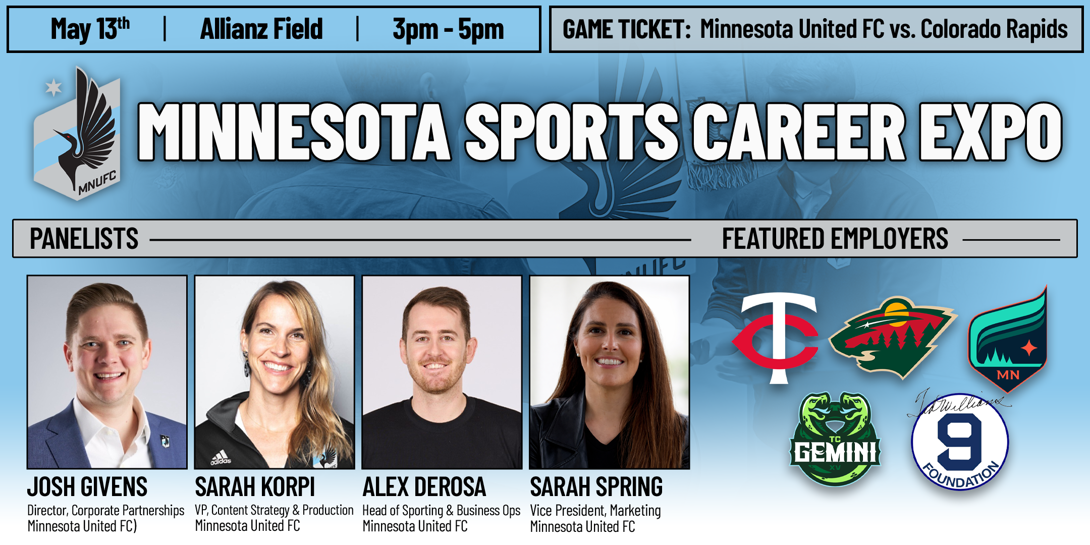 Minnesota Sports Career Expo hosted by Minnesota United FC