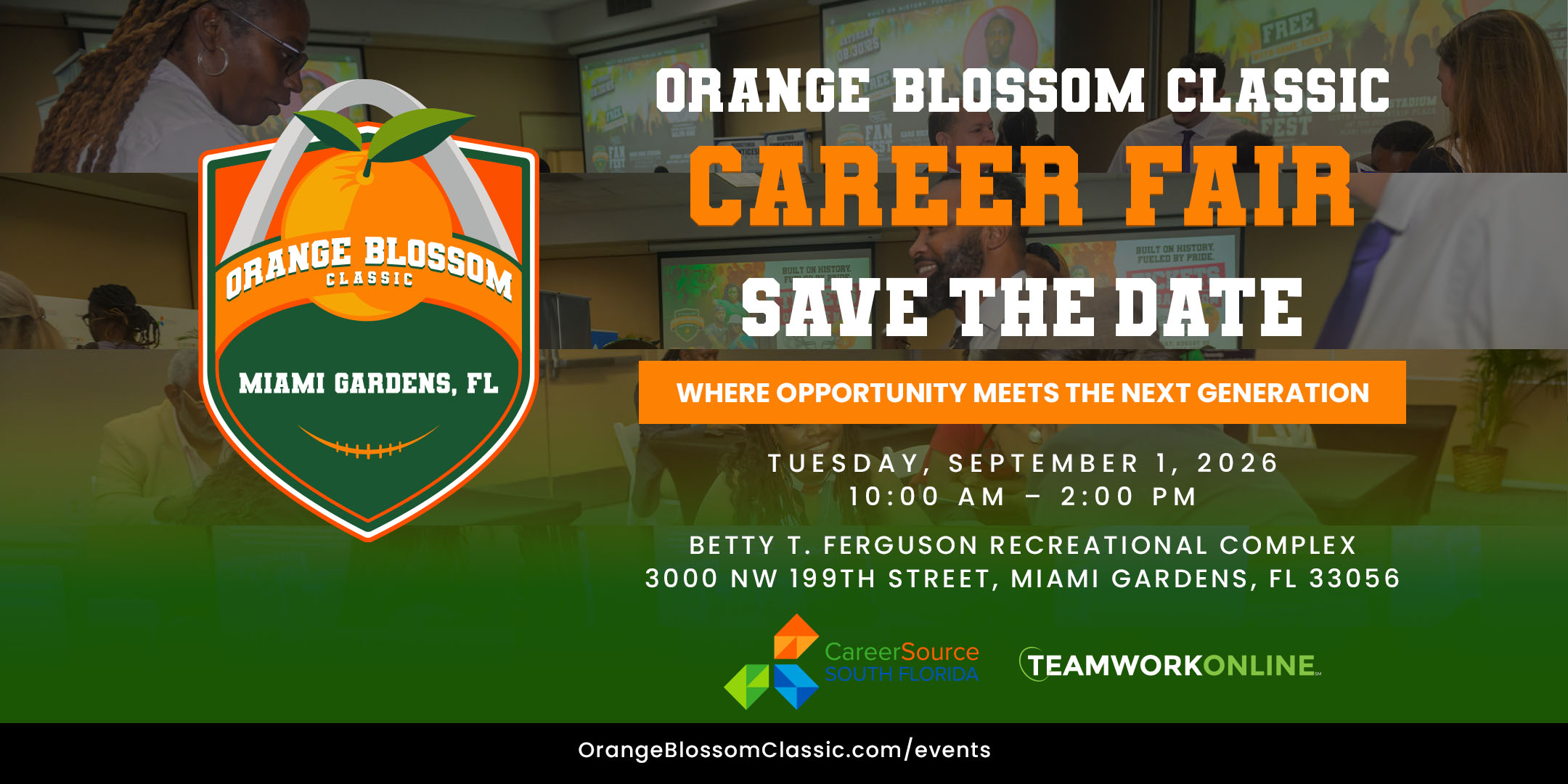 The Career Recruitment Fair, hosted by CareerSource South Florida & Teamwork Online