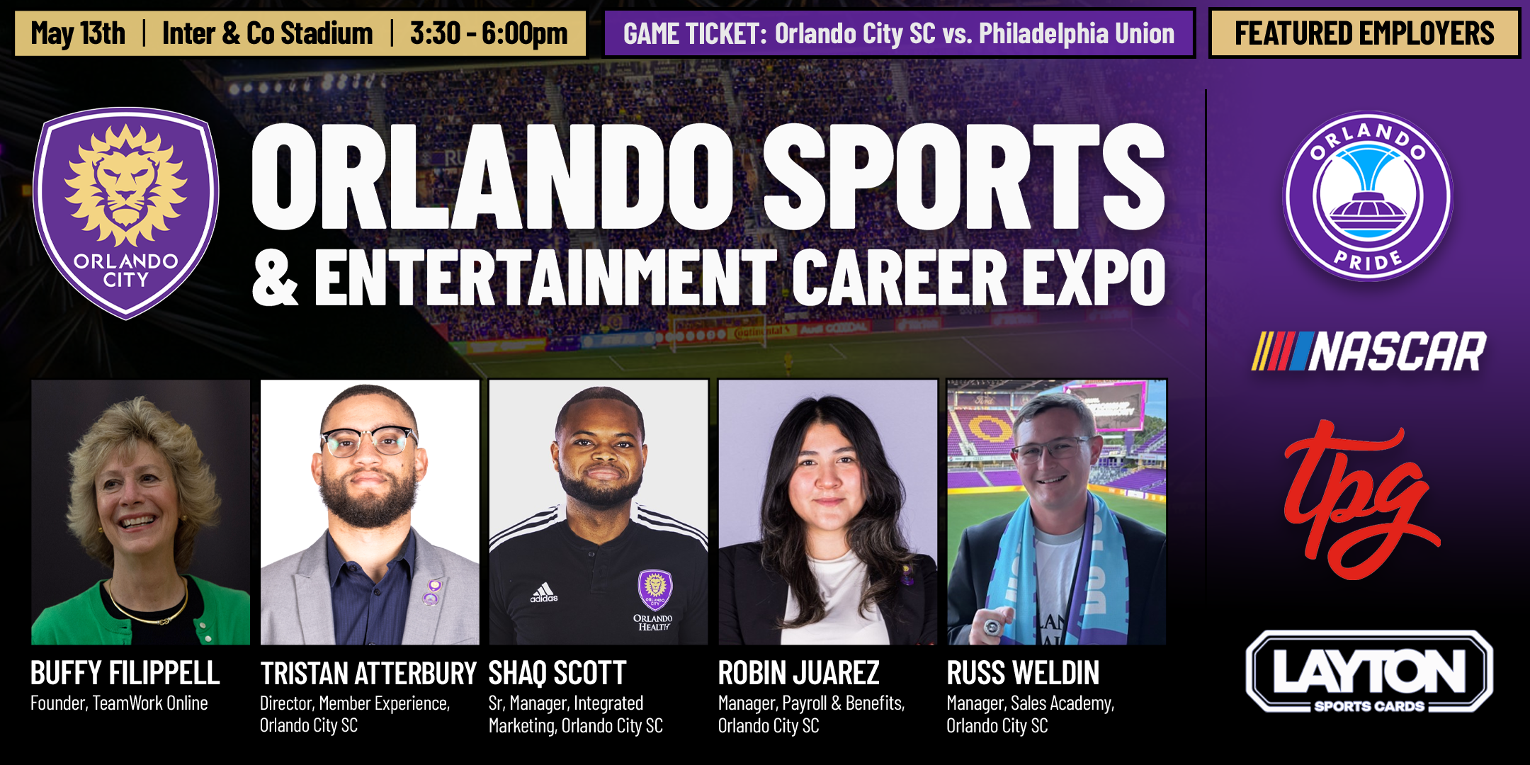 Orlando Sports & Entertainment Career Expo hosted by Orlando City SC