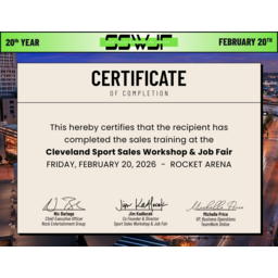 2026 Cleveland Sport Sales Workshop & Job Fair